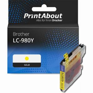 PrintAbout bietet die Brother Druckerpatrone LC980Y in Gelb jetzt für 445  mit 10  Rabatt