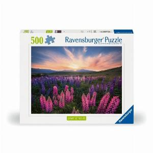 Réduction de 20 sur le puzzle 500 pièces Les lupins dès 12 ans Ravensburger