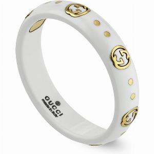 18ct Yellow Gold Icon Ring with 4mm White Zirconia Size K 400 previously 575