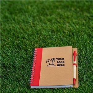 Get 10 Discount on 100 Custom EcoFriendly 5x7 Spiral Notebooks with Pen