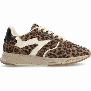 VelourslederSneaker mit Leoprint