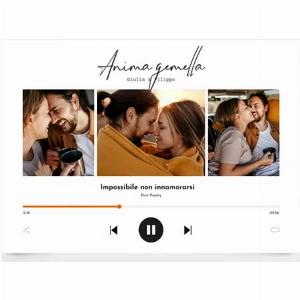 Fotocollage Canzone damore ora 1299  con sconto del 7