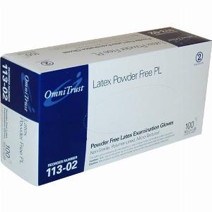 Latex Gloves Medium  Omni Trust 100box