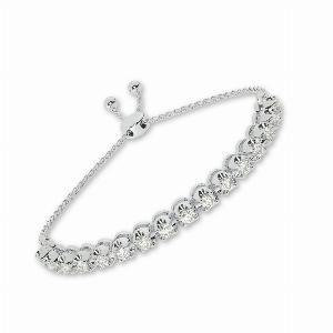 Quintessential Lab Grown Diamond Bolo Bracelet 1 ct tw10K White Gold