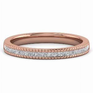 Enjoy 30 Off MOH Half Eternity Wedding Rings in 18K Rose Gold 026 Ct