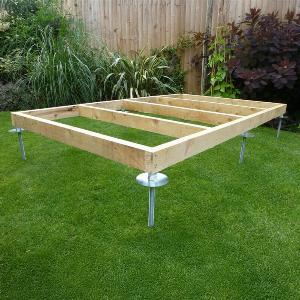 QuickJACK Adjustable Shed Base System for Soft Surfaces  Kit 3