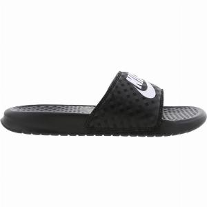 Nike Benassi Women FlipFlops and Sandals  Black  Size 35  MeshSynthetic