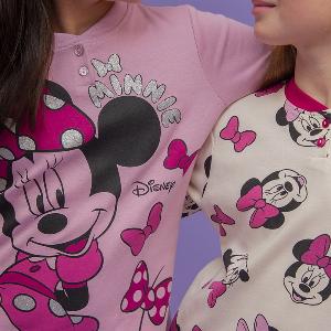 Baronio Sconto del 20% su pigiama Minnie in caldo cotone per bambina rosa 8052201629865