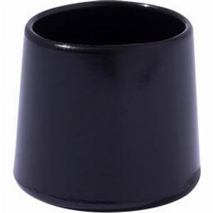 Sottopiede per mobile tondo STANDERS in pvc Nero Ø 16 x H 195 mm 4 pezzi