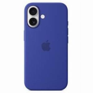 Apple iphone 16 silicone case magsafe ultramarine myy63zma