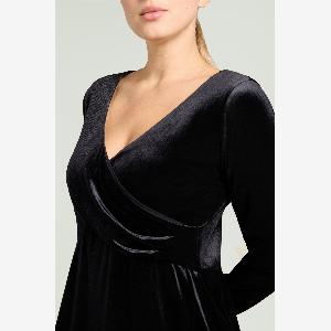 Luisa viola abito in velluto donna