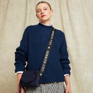 Navy Nylon Pam Crossbody Bag Navy Nylon Pam Crossbody Bag