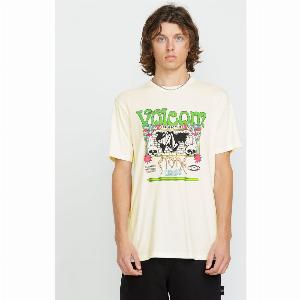 Économisez 30  sur le Tshirt Worldly Volcom en coloris blanc cassé