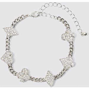 Bracciale con ciondoli color ghiaccio Grigio