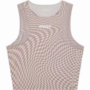 Bandit Running  Stamina Crewneck Race Crop with Mesh