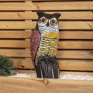 35cm Large Outdoor Plastic Owl Bird Deterrent