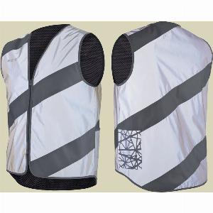 Reflexweste Roadie Jacket Full Reflective L grau