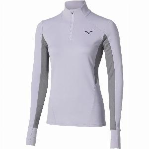 Mizuno Active Warmalite 12 Zip Long Sleeve Womens  Icelandic Blue  Blue  M