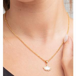 Get 25 Discount on the Gingko Gold Pendant Necklace