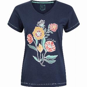 Get 57 Off Weird Fish Botanic Organic Cotton VNeck TShirt in Dark Blue Size 8
