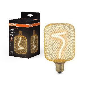 Lampada OSRAM DECOR LED a filamento spirale quadrata oro 35W 170lm