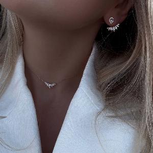 Carat London Suriya White GoldPlated Earrings