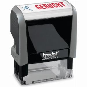 Trodat Office Printy Textstempel Gebucht 4912 47x18 mm
