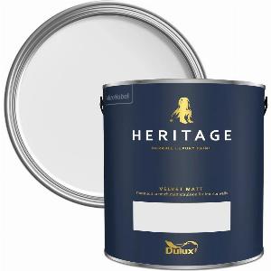 Dulux Heritage Velvet Matt Paint 1L Marble White High Quality Matt Emulsion Paint