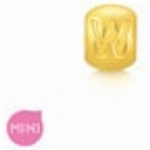 Alphabets  Numeric 999 Gold Letter W Charm