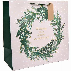 Enjoy 50 Off Giant Square Gift Bag for Winter Wonderland Wreath
