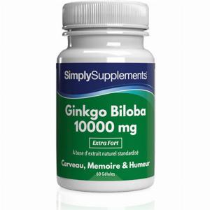 Réduction de 25 sur le Ginkgo Biloba 10 000 mg