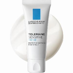 La RochePosay Toleriane Sensitive Rich Cream  40ml  Dermatologist Tested  Squalane  Propylene Glycol  Niacinamide  Protect Dry amp Sensitive Skin