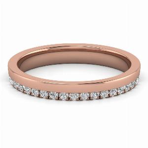 Enjoy 30 Discount on 18K Rose Gold MOH Diamond Wedding Rings 023 Ct