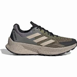 Adidas Terrex Soulstride Flow Trail Running Shoe Olive Strata  Wonder Beige  Charcoal