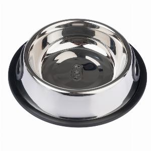 Gamelle en inox TIAKI Easy Holding pour chien  capacité  490 mL 21 cm de diamètre