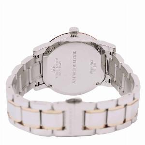 Burberry BU9105 The City Unisex Watch Silver  Rose Gold