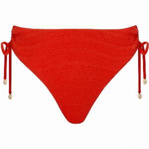 Bluebella Bas de Bikini Taille Haute Shala Rouge  Taille XS