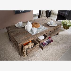 Table basse 135x70 Palissandre huilé Gris taupe NATURE GREY 43