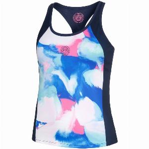 BIDI BADU Jua Tech Débardeur Tank Top Femmes  Bleu Foncé  Multicouleur