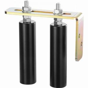 VEVOR SchiebetorSet 200x180x45mm LaufrolleHardwareSet mit LHalterung universell verstellbare Schiebetorrollen robuste schwarze SchiebetorFührungsrolle für Schiebetore und Rolltüren