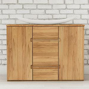 Kommode Genova aus 100 Kernbuche Maße H130xB75xT46 cm jetzt für 109710  erhältlich