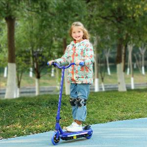 AIYAPLAY Trottinette électrique pour enfants 614 ans vitesse maximale 10 kmh lumières LED colorées frein électrique bleu
