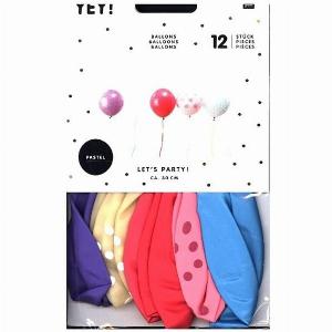 32  Rabatt auf Pastellballons im bunten Mix