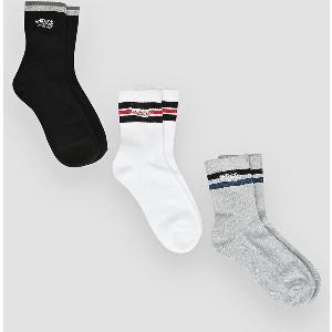 Empyre Quarter Stripe 3Pk Socks assorted