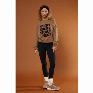 Get 17 Off Beach Riot Devyn Spooky Dusk Oversized Sweatshirt in Brown Size S