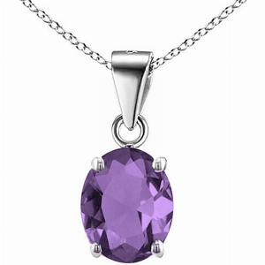 Lustro Stella Amethyst Zirkonia Anhänger  925 Silber