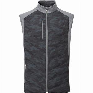 Sunderland Andorra Padded Thermal Golf Wind Vest Black Camo47Gunmetal