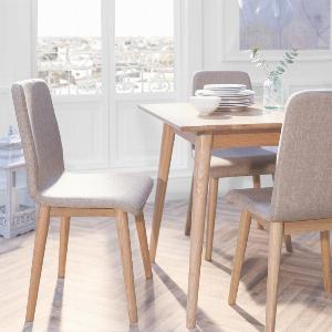 Gravette Lowback Upholstered Dining Chair Golden Oak Comfortable Seating