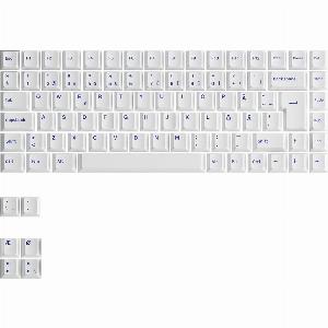50 Discount Blue on White ISO Nordic Keycap Set 91 Keys