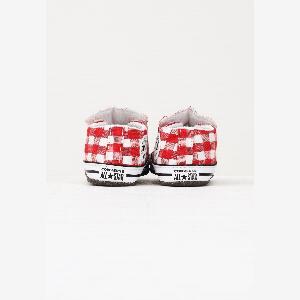 CONVERSE Scarpe da culla Chuck Taylor All Star Cribster Checkered rosse da neonato